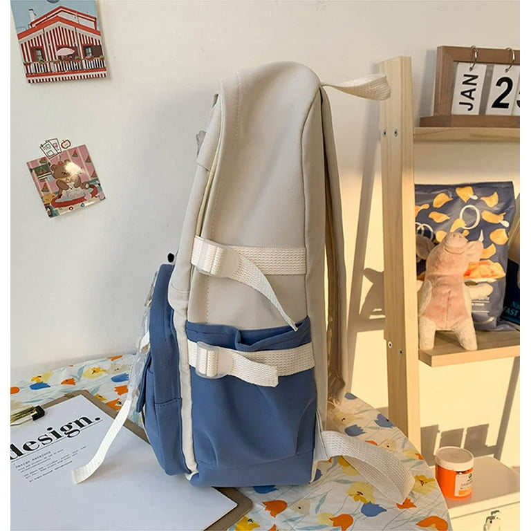 DanceeMangoo School Backpack with Cute Milk Cow Accessories Pins for Girls  Teens - Walmart.com