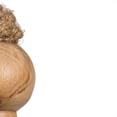 thumbnail image 4 of Vickerman 12" Light Natural Turned Wood Finial Ornament, 2 per bag., 4 of 4