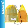 thumbnail image 2 of Bolsa de malla para natación Sporti, 46 x 75 cm, con cordón, de secado rápido, color amarillo, 2 of 9