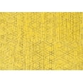 thumbnail image 1 of Ahgly Company Indoor Rectangle Solid Yellow Modern Area Rugs, 2' x 4', 1 of 4