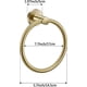 thumbnail image 3 of Brushed Gold Towel Ring For Bathroom 1 Pack, Kitchen Bath Towel Holder Hangers Wall Mount Heavy Duty Storage Stainless Steel, 3 of 5