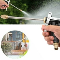 sruoe Garden Hose Nozzle Sprayer, Adjustable High Pressure Water Sprayer, Hose Nozzle Heavy Duty, Metal Water Nozzle, Outdoor Water Gun for Washing Cars, Garden, Plants