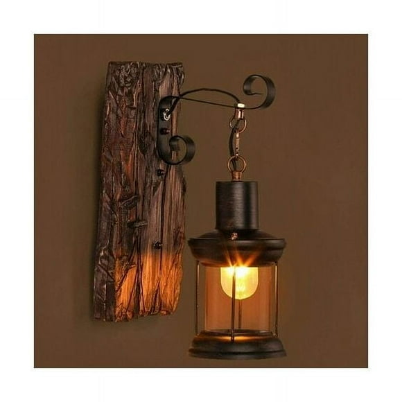 Dutchman Industrial Decorative Wall Sconce Rustic Light Clear Glass Shade