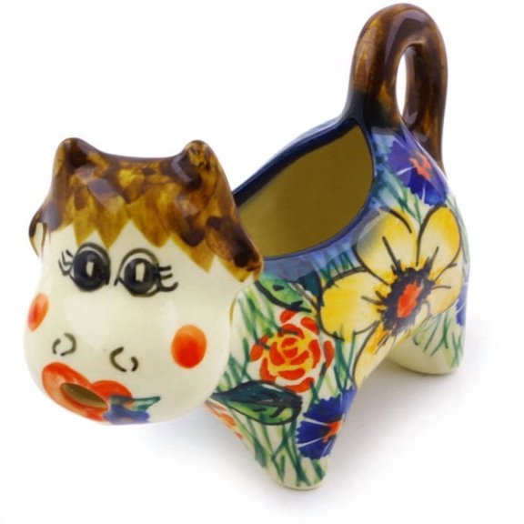 Polmedia Yellow Flower 2 oz. Creamer