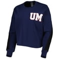 thumbnail image 2 of Women's Gameday Couture Navy Ole Miss Rebels Back To Reality Colorblock Pullover Sweatshirt, 2 of 4
