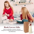 thumbnail image 6 of Reading Girl  Figurine, Book Lover Gift for Women, Aesthetic Bookshelf Decor for Library Desk Office, 6 of 8