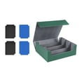 thumbnail image 2 of S SERENABLE Deck Card Case 1800Card Protection Holder 11.4x9.7x4.1Inches for Sport Cards Green Gray Card Case, 2 of 9