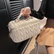 thumbnail image 5 of Bolsa de maquillaje, bolsa de almohada suave elástica portátil de alta gama, partición con cremallera, almacenamiento de cosméticos de viaje, 5 of 6