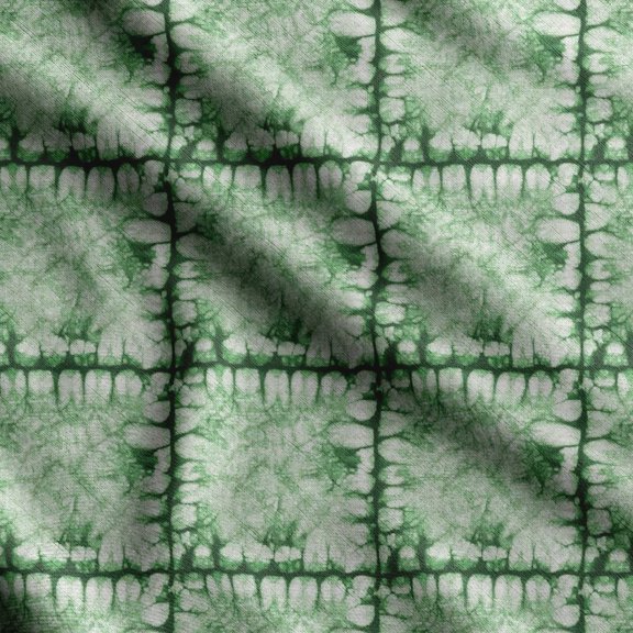 Soimoi Texture Print,Cotton Cambric Quilting Fabric Sold by The Yard- 42 Inch Wide Medium Weight Cotton Fabric SewingSupplies -Green