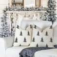 thumbnail image 2 of YCOLL Christmas Cushion Covers 50x50 cm 2 Pack Christmas Cushions Decorative Xmas Christmas Pillows Linen Cushion Cases for Christmas Decor Sofa Bedro, 2 of 3