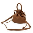 thumbnail image 2 of Premium Soft Vegan Leather Top Handle Bucket Bag Handbag Shoulder Crossbody, 2 of 4