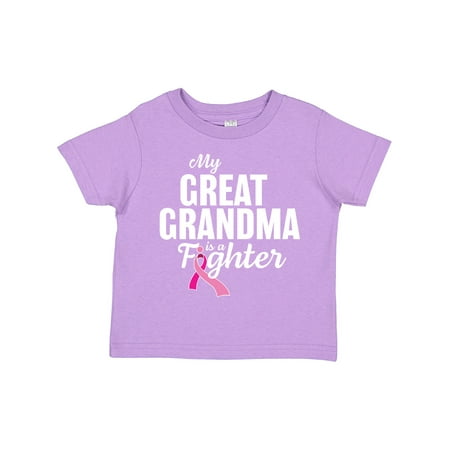 

Inktastic Breast Cancer Awareness My Great Grandma is a Fighter Gift Toddler Boy or Toddler Girl T-Shirt