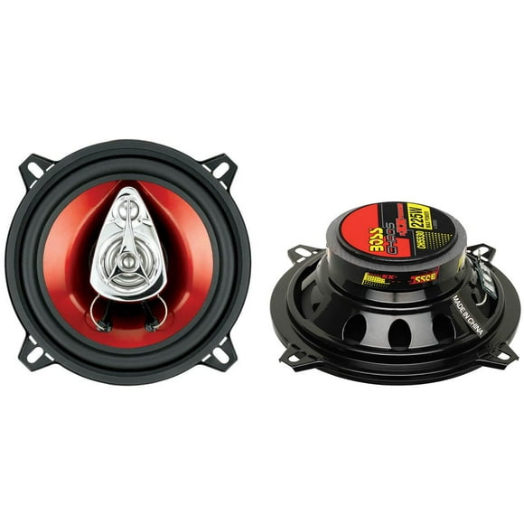 BOSS CH5530 5.25" 3-Way 225W Car Audio Coaxial Speakers Stereo PAIR Red