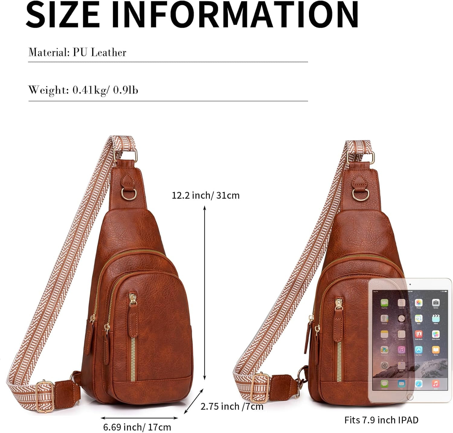 Crossbody Bag for Women Small Sling Bag Leather Shoulder Cross Body Bag for Travel
