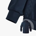 thumbnail image 5 of HXWCHs Men's Lightweight Hoodie for Spring Men's Casual Solid Color Hooded Sweater Long Sleeve Pullover Knit Warm Winter Fashion top Navy L, 5 of 5