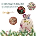 thumbnail image 3 of Christmas Candy Bag Linen Bags 24pcs Assorted Christmas Gift Wrapping Bags Clips Number Sticker design with Snowman Santa Claus Elk for Christmas Birthday Party Holiday, 3 of 9