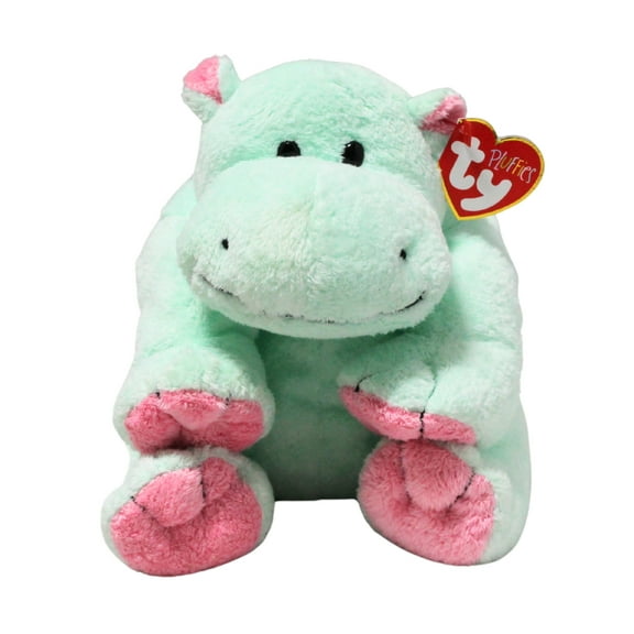 Ty Pluffies - Tubby the Hippopotamus  - Stuffed Animal