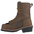 thumbnail image 2 of HOSS Men’s Composite Toe Waterproof Logger Work Boot Slip Resistant EH PR Cross Cut Kiltie 8" Brown, 2 of 7