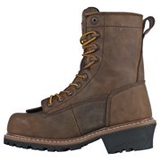 HOSS Mens 8 Cross Cut Composite Toe PR Logger Work Boot Brown - 80715