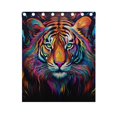 thumbnail image 4 of Tiger Head Colorful Curtains Black Out Curtains for Sliding Glass Doors Bedroom Living Room Bathroom 2 Panels Set, 4 of 5