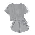 thumbnail image 6 of Ymyiu Clothes for Boys Girls 2-Piece Short Sleeve Tee and Shorts Set Lightweight and Comfortable 5T 6T(Grey, 5-6 Years), 6 of 6