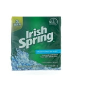Irish Spring Moisture Blast Deodorant Bar Soap, 3.75 oz bars, 3 ea (Pack of 2)