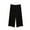 Black, variant on Mlzmgr Capris for Women Elatic Waist Wide Leg Capri Pants Flowy Loose Comfy Capris Homewear Sleep Pants