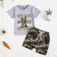 thumbnail image 2 of HCNTES Boys' Premium Quality Summer Sets 2 Piece Race Car Print Short Sleeve T and Dynamic Shorts,2-3 Years Grey, 2 of 7