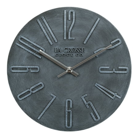 La Crosse Clock 11 inch Cormac Analog Quartz Wall Clock, 404-3028B