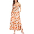 thumbnail image 1 of WILLBEST Robes Chambray pour Femmes 2024 Robe Longue Maxi à Bretelles Spaghetti Tenue de Plage pour Col Décontracté, 1 of 7