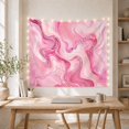 thumbnail image 5 of Pink Marble Heart Swirls on Soft Fabric, Romantic Abstract Style for Abstract Art Fans, Aesthetic Wall Decor, Valentine's Day Gift, Tapestry Wall Hanging for Bedroom and Dorm, 5 of 6