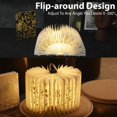 thumbnail image 3 of Book Light ZBOLE con estampado floral de 1200 mAh, portátil y plegable, 3 of 9