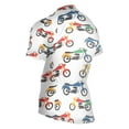 thumbnail image 3 of joogoo Cartoon Motorbikes Pattern Men's Cycling Jerseys Mountain Bike Short Sleeve Tops S, 3 of 7