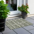 thumbnail image 6 of Addison Rugs Chantille Indoor/Outdoor Transitional Stripes Olive Washable Rectangle Rug, 1'8" x 2'6", 6 of 6