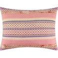 thumbnail image 2 of Greenland Home Fashions Aurora Vintage Boho Quilted Pillow Sham, Pink, Standard, 2 of 4