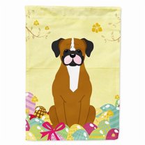 Easter Eggs Flashy Fawn Boxer Flag Canvas House Size