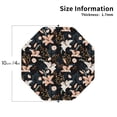 thumbnail image 2 of Naloa Lilies Flowers Leather Coasters for Drinks, Durable Drink Coasters 4 Set for Tabletop Protection, Luxurious Home Décor and Housewarming Gift ( {designName})Octagon, 2 of 6