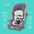 thumbnail image 3 of Baby Trend Trooper™ SLIM 3-in-1 Convertible Car Seat with Side Impact Protection, Dash Grey, 3 of 8