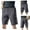 Gray, variant on AXXD Black Cargo Shorts For Men Summer Multi-pocket Quick-drying Shorts Casual Four-way Stretch Hiking Pants New Arrival