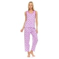 thumbnail image 2 of Lati Fashion Women Sleeveless Pajamas Pants Set Female Sleepwear, 2 of 4