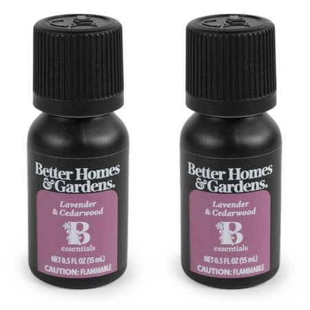 Better Homes & Gardens 100% Pure Essential Oil: Lavender & Cedarwood, 15mL, 2-Pack