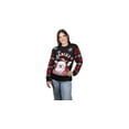 thumbnail image 1 of Suéter navideño Ugly Santa Claus feliz Navidad para mujer Rev  Sueter cerrado cuello redondo tejido, 1 of 2