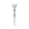 thumbnail image 3 of ANGARA Lab Grown Peg Head Oval Diamond Engagement Ring for Women in 14K White Gold (Size-7x5mm| Color-F-G| Clarity-VS) | April Birthstone, Anniversary, Jewelry Gift for Women | Lab-Grown Diamond Ring, 3 of 4