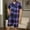 Purple 1, variant on FAHXNVB Men Plaid Pajamas Sets Short Sleeve Button-Down Sleepwear Tops and Shorts Sets Two-Pieces Loungewear with Pockets