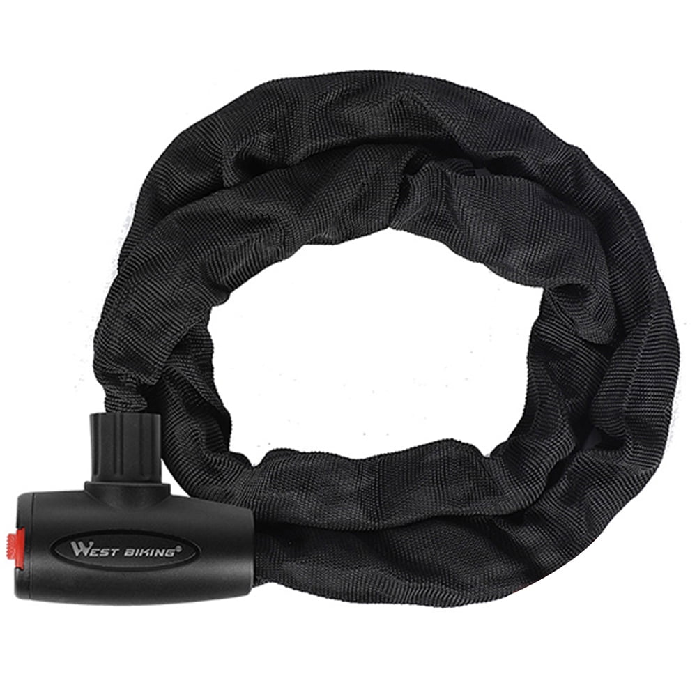 Amdohai Bicycle Chains Lock -theft Safety Bike Lock With 2 Keys Reinforced Alloy Steel Motorcycle Cycling Chains Cable Lock