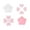 Pink and white, variant on Ergonomic Thumbstick Protectors Soft Silicone Joystick Caps&Button Pad for NSW2