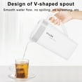 thumbnail image 6 of XYRSRUW Cold Kettle, Large Capacity Beverage Dispenser with Spout, Fruit Juice Container with Faucet, Refrigerator Water Pitcher for Iced Tea and Lemonade(White), 6 of 8