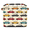 Multicolor 1, variant on CURLYOOT 13 x 13 Inch Cube Storage Bin, Cartoon Transportation Car Fabric Storage Cube Baskets, Closet Shelves Foldable Bins with Leather Handles for Home Organizer