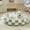 Green, variant on Checkered Dog Bed, Cute Blue Retro Style Aesthetic Round Warming Pet Calming Beds for Small Dog and Cats, Plush Cozy Donut Dog Beds Washable, 30" L x 30" W x 8" Th