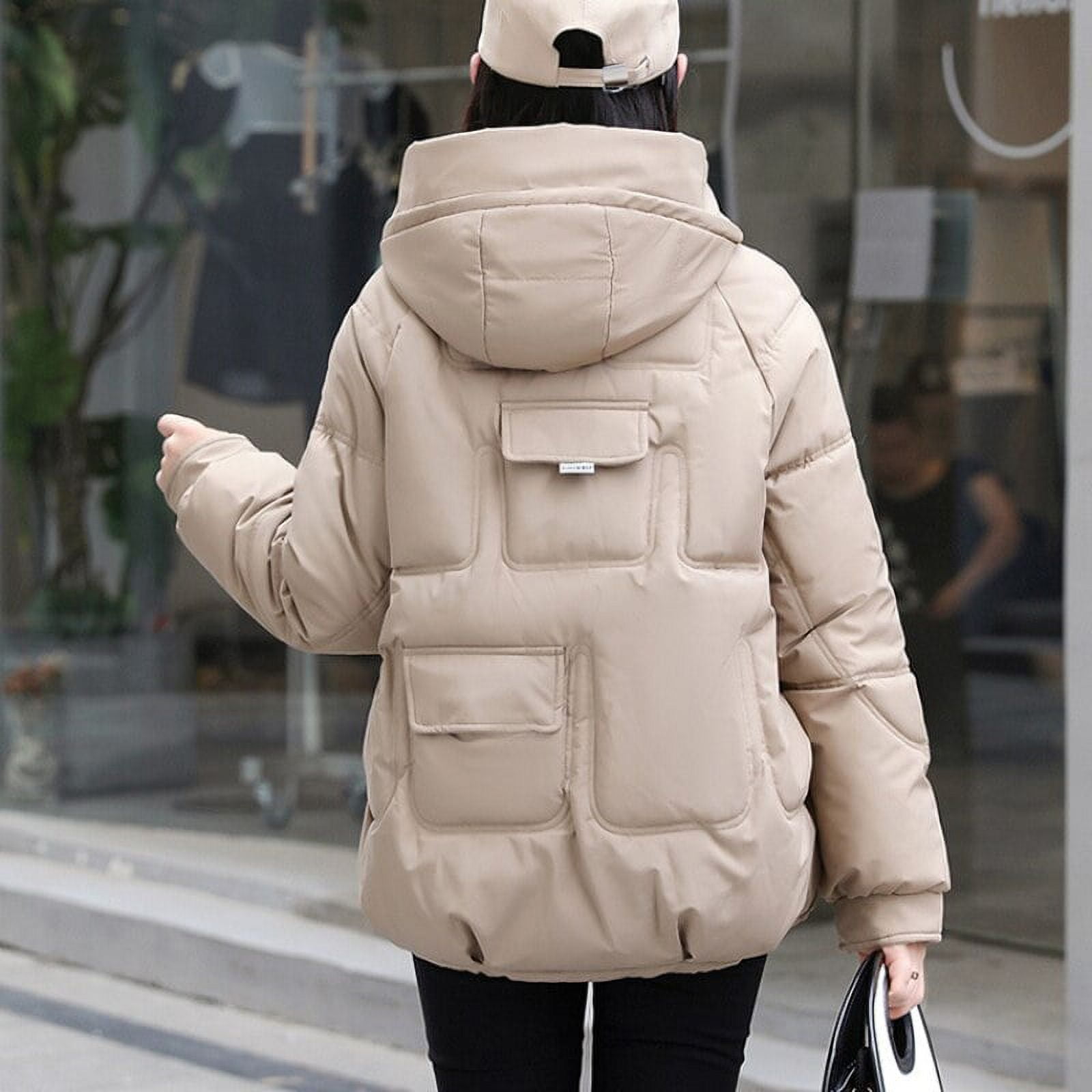DanceeMangoo Korean Jacket Women Winter X-long Parkas Solid Hooded Thicken  Warm Female Snow Wear Coat Padded Loose Clothes 